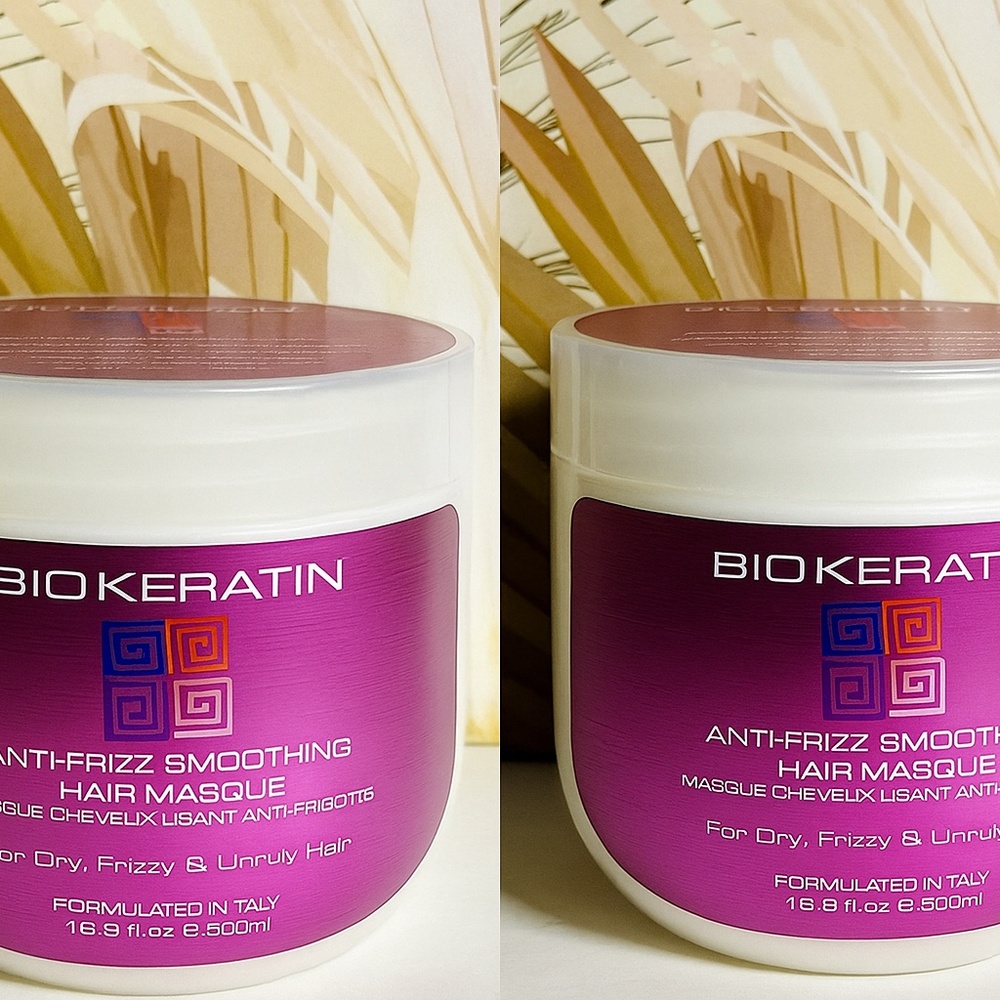 Bio Keratin Anti-Frizz Smoothing Hair Masque for Dry & Frizz 16.9 fl oz  Set